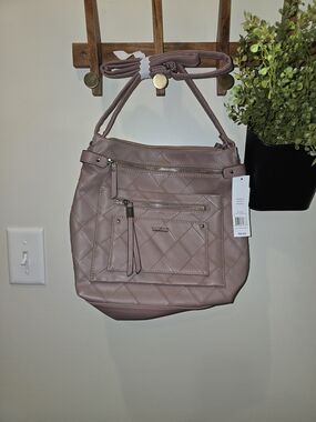 Rosetti Quilted Crossbody Bag - Dusty Rose